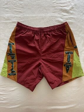 Brain Dead x Gotcha Burgundy Drawstring Board Shorts
